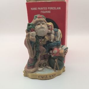 England Vintage Santa Claus Figurine with Toys